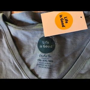 Life Is Good Tops - Life is Good SS V-neck tee Life Is Good Tops - Life is Good SS V-neck tee